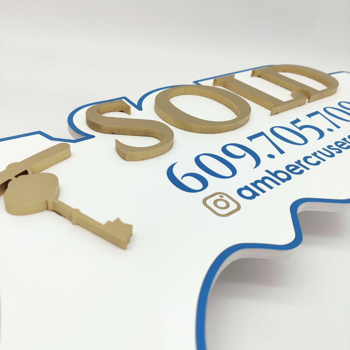 Key Shaped Props Real Estate Sign - Real Estate Store