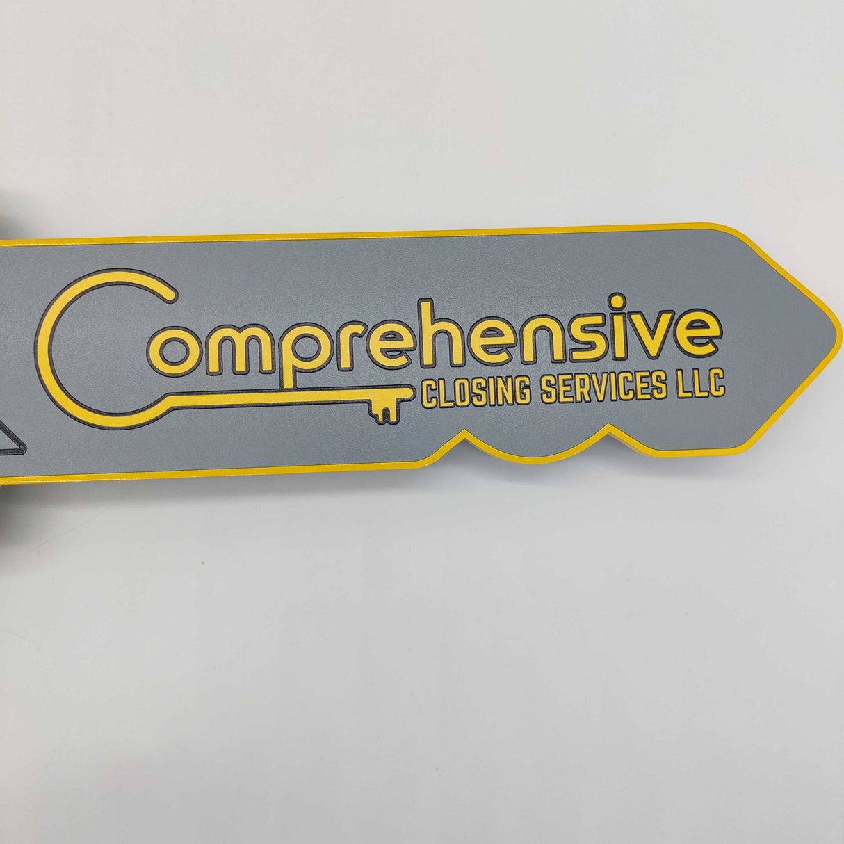 Key Shaped SIgn "Closed at" - Real Estate Store