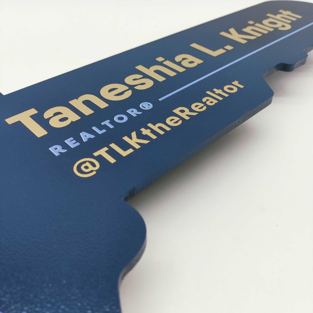 Key Shaped Sold Sign - Real Estate Store