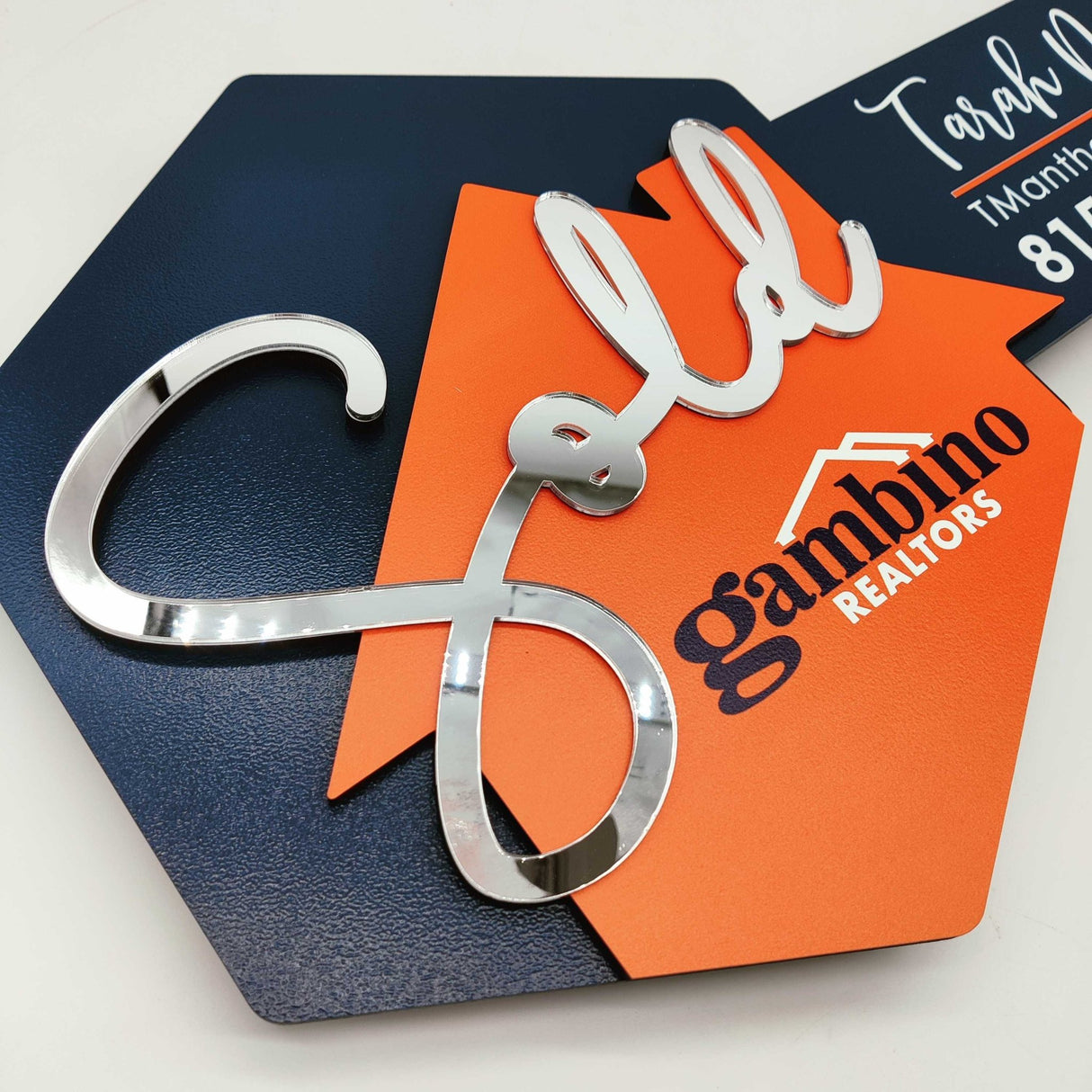 Key Shaped Sold Sign - Real Estate Store