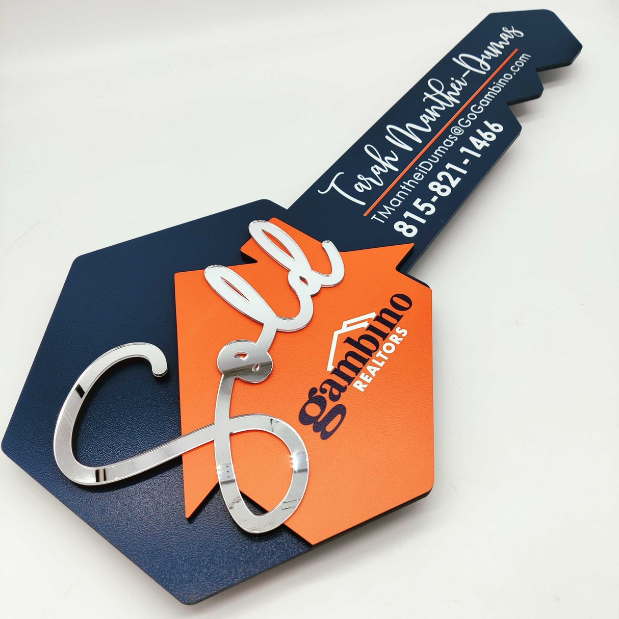 Key Shaped Sold Sign - Real Estate Store