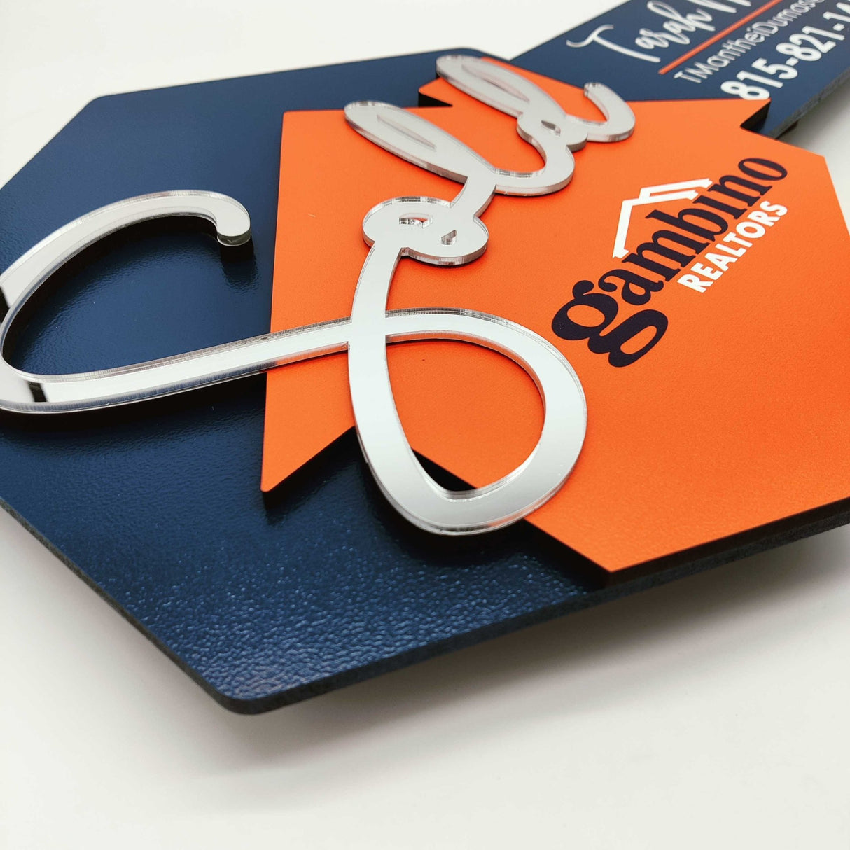 Key Shaped Sold Sign - Real Estate Store