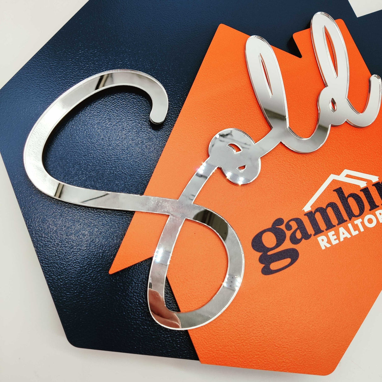 Key Shaped Sold Sign - Real Estate Store