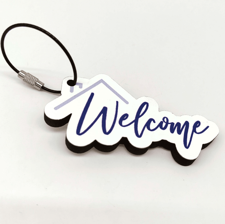 KeyChain for Realtor "Welcome Home" - Real Estate Store