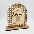 Office Desk Let's Get Social - Office Desk Sign - Real Estate Store