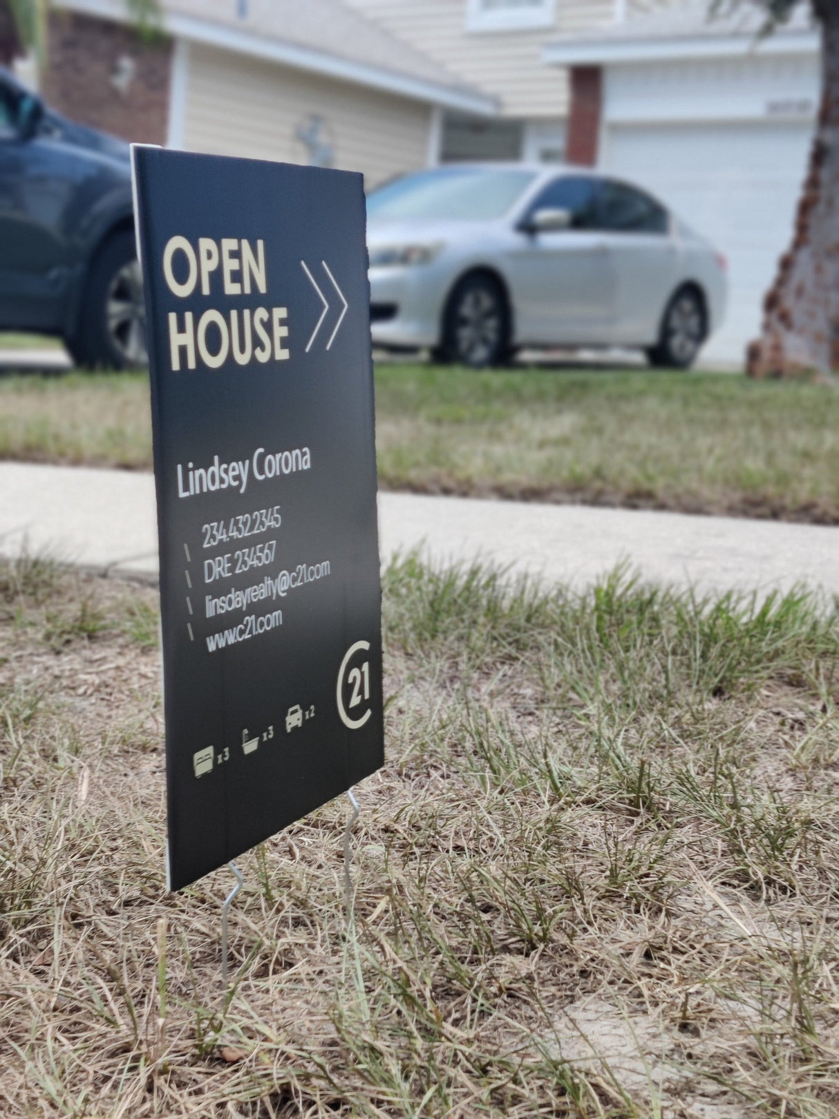 Open House Sign - Yard Sign - Real Estate Store