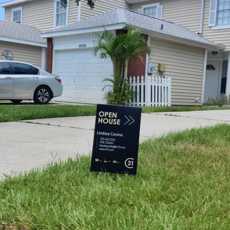 Open House Sign - Yard Sign - Real Estate Store