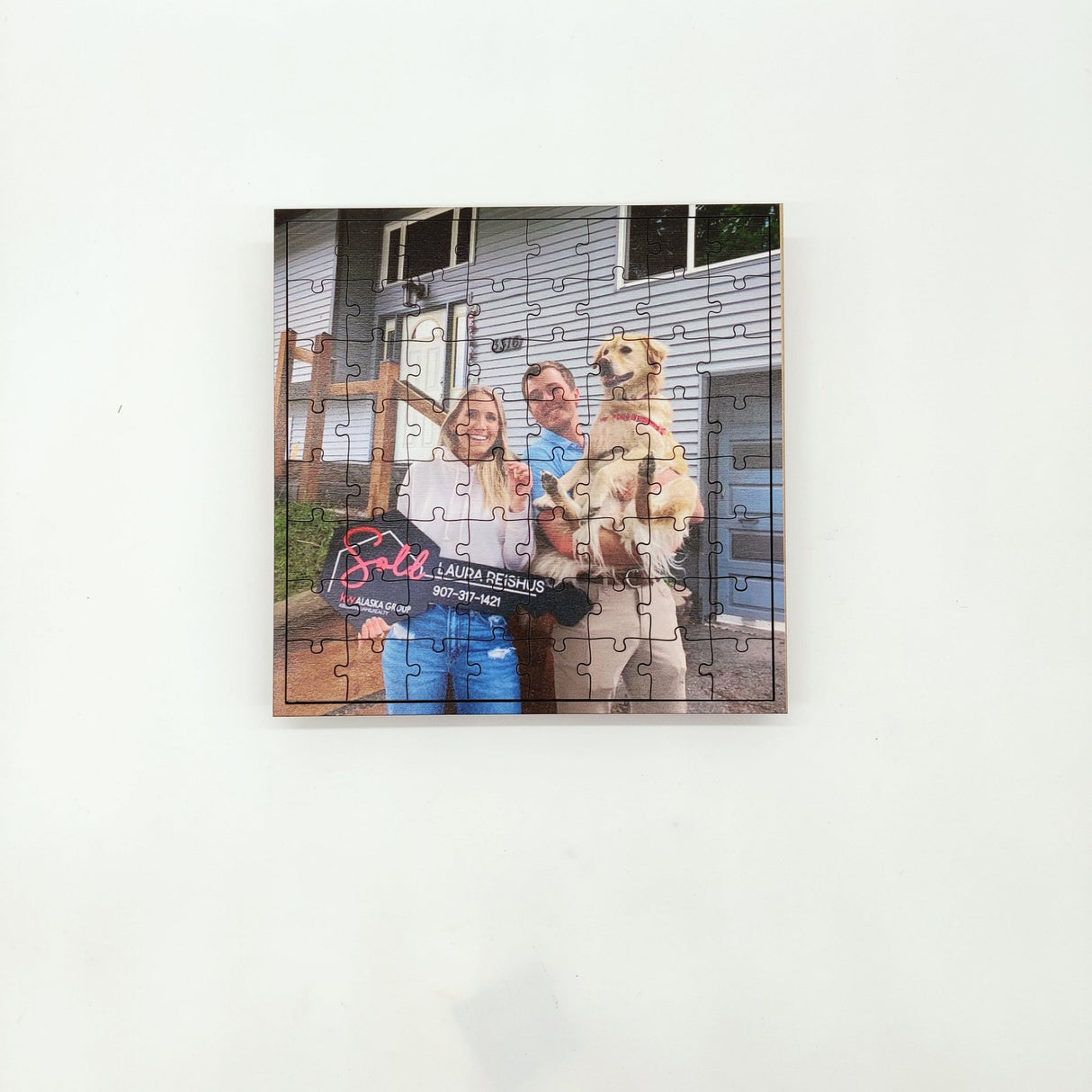 Personalized Wooden Puzzle Gift - Real Estate Store