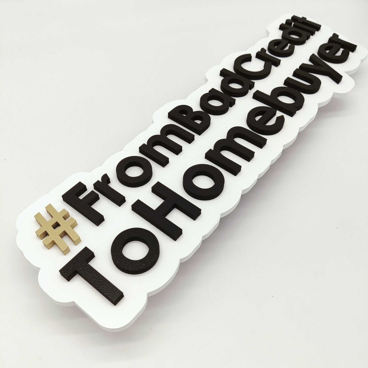 Printed Custom Hashtag Sign - Real Estate Store