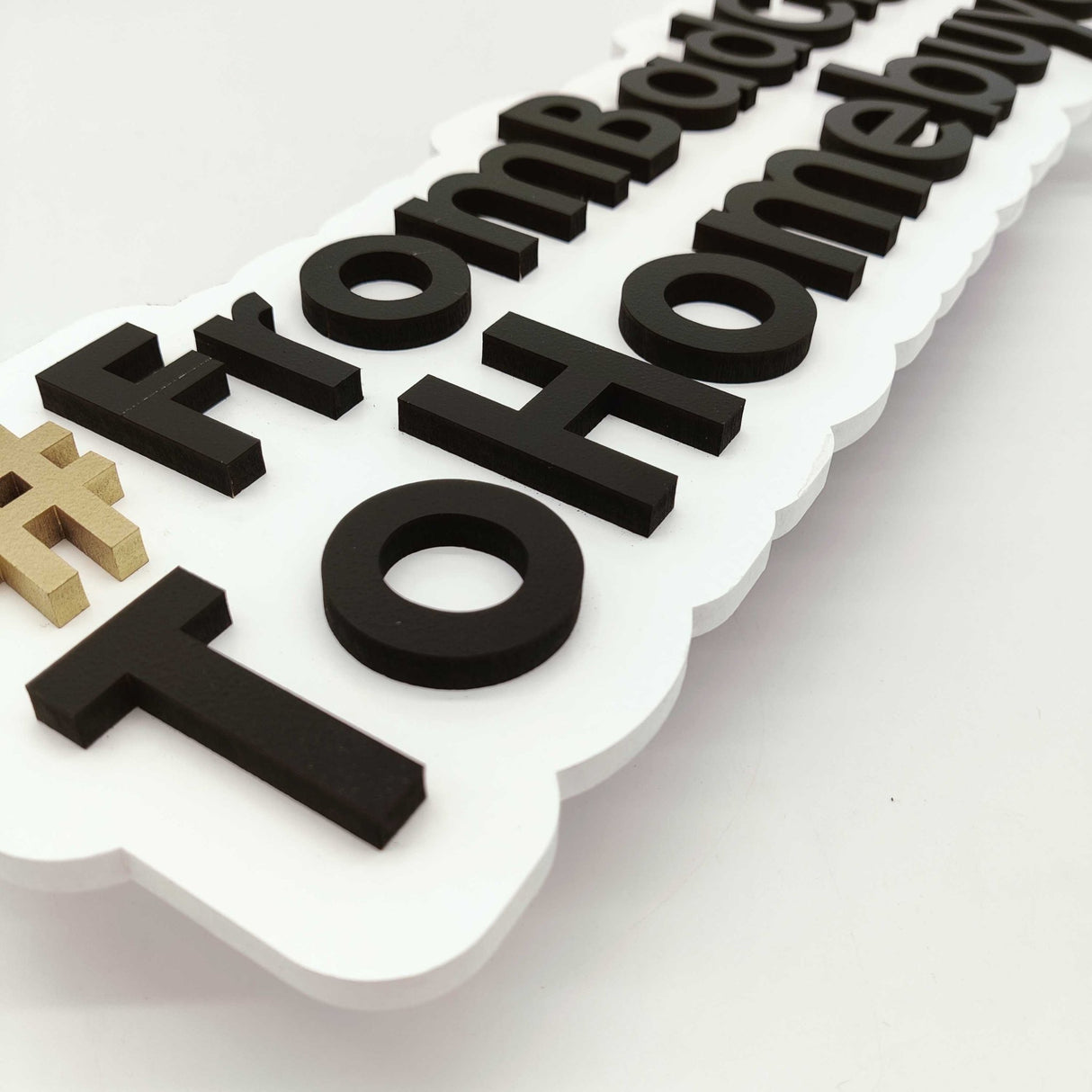 Printed Custom Hashtag Sign - Real Estate Store