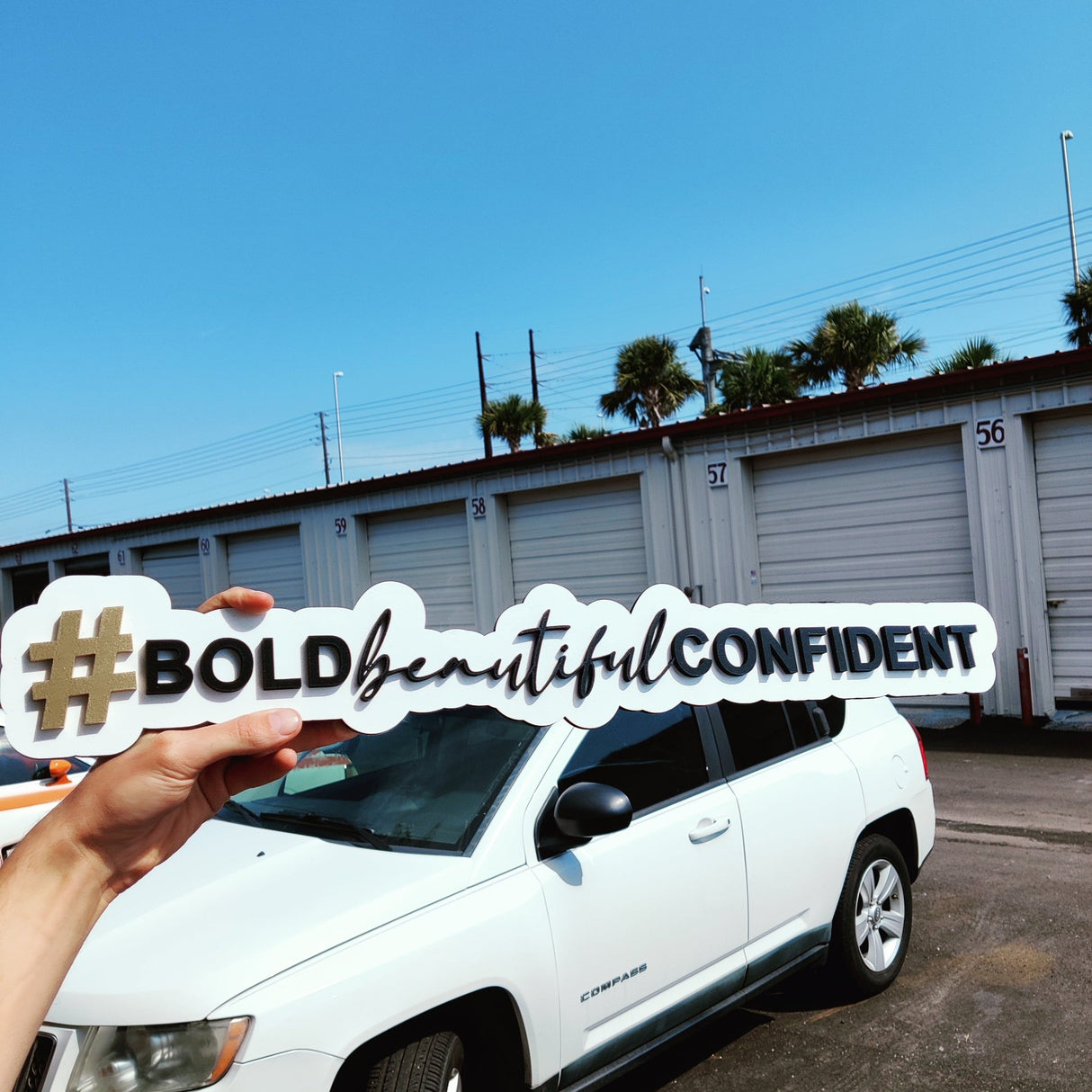 Printed Hashtag «3D Hashtag» Sign - Real Estate Store