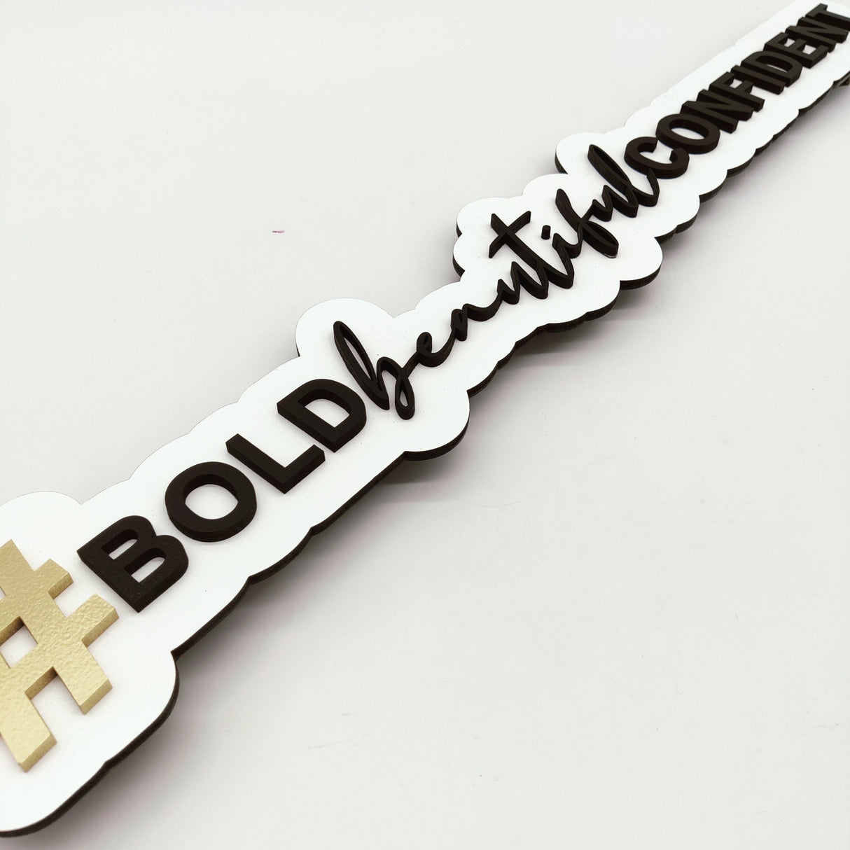 Printed Hashtag «3D Hashtag» Sign - Real Estate Store