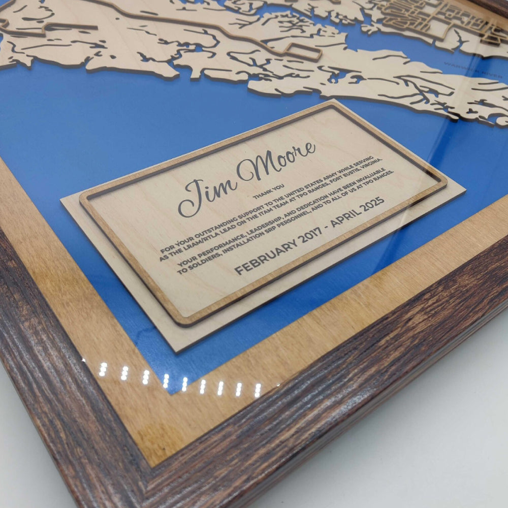 Personalized Wood Map Gift