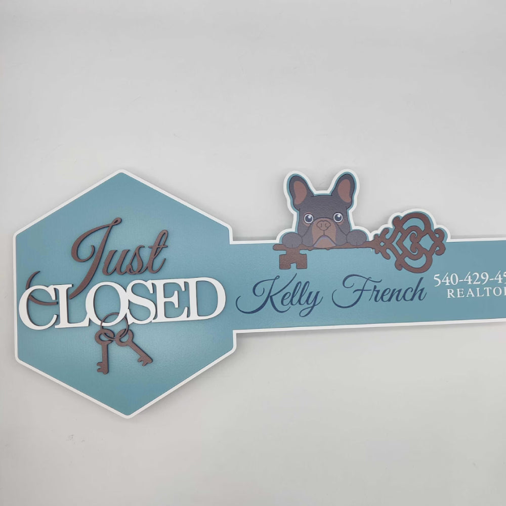 Just Closed Sign Kelly French