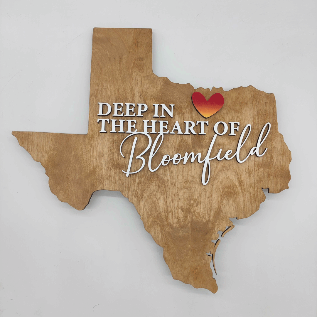 Deep in the heart of Bloomfield Texas Sign