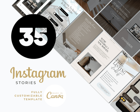 Real estate Instagram template Real estate story template Real estate marketing Realtor social media content Realtor Instagram feed Canva - Real Estate Store