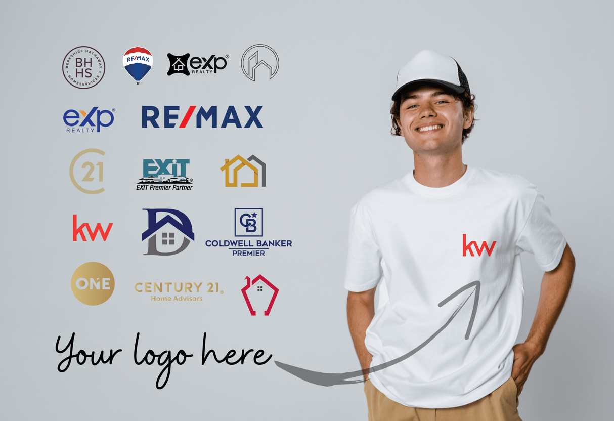 Real Estate T-shirt with Custom Logo - Real Estate Store