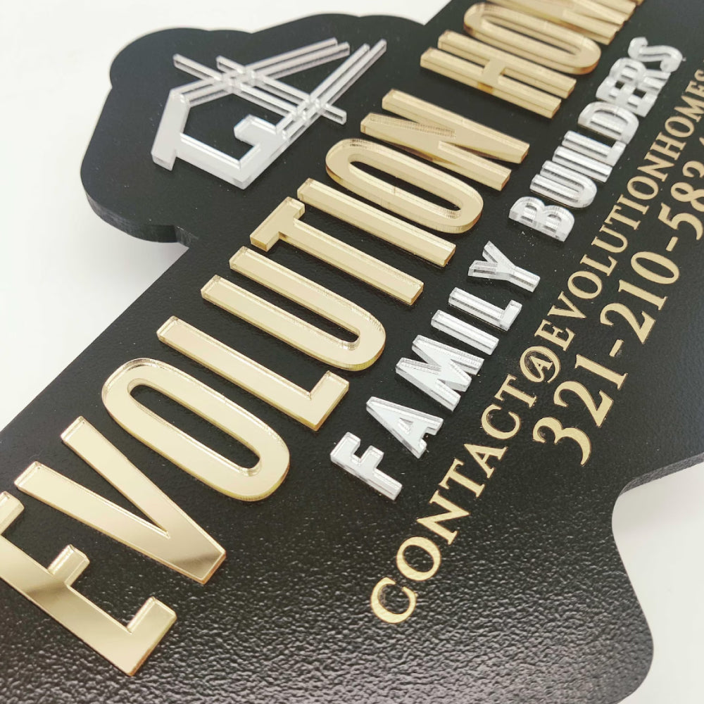 Realtor Shinny Sign "Closed"