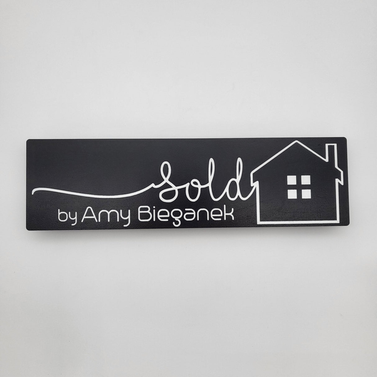 Rectangle Shaped Prop Sign «Sold» - Real Estate Store