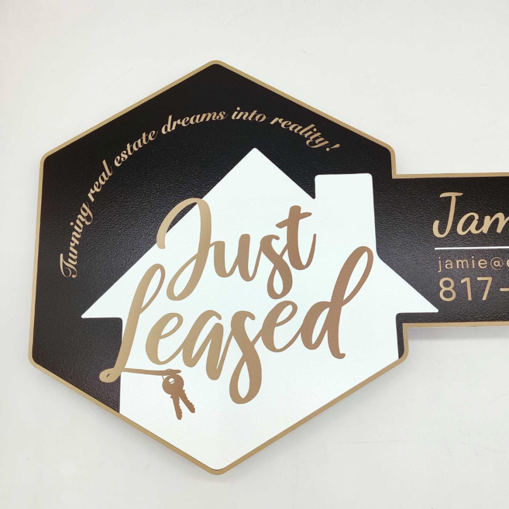 Just Leased Realtor Sign