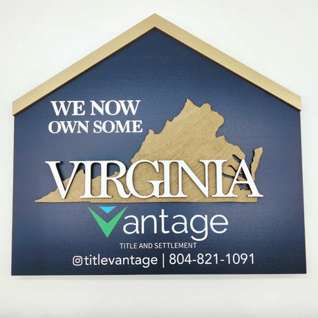 Closed House with USA State Virginia