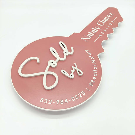 Round Shaped Girlish Real Estate Sign - Real Estate Store