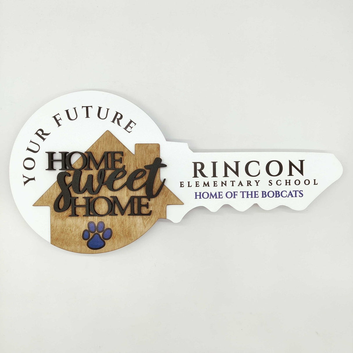 Round Shaped «Home Sweet Home» with dog tracks Realtor Sign - Real Estate Store