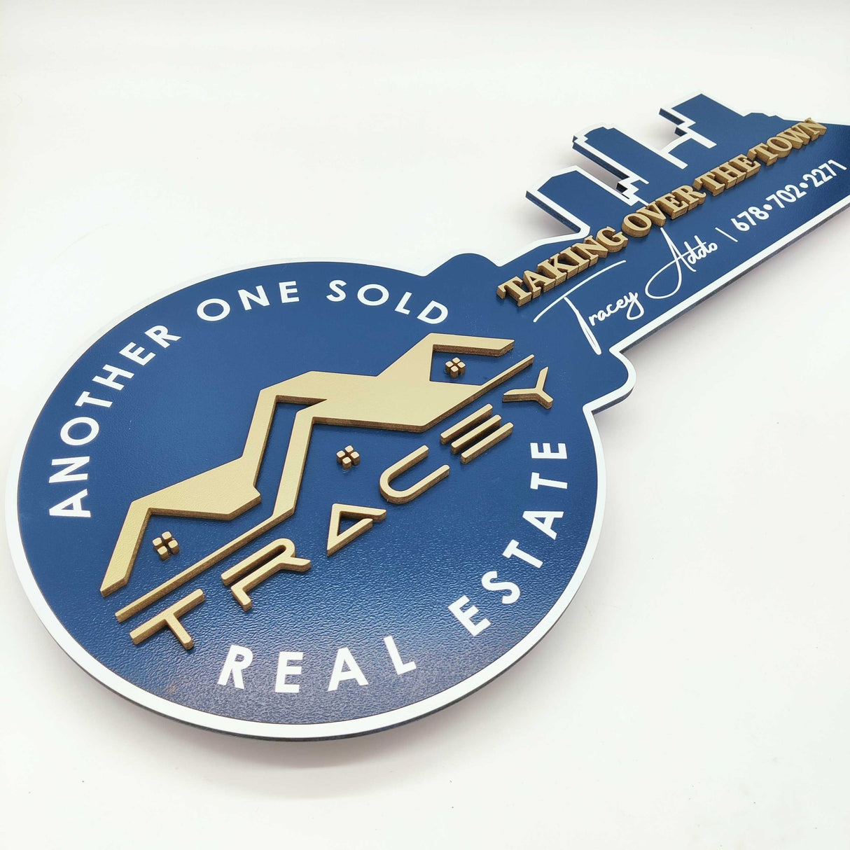 Round Shaped Round Key Sign - Mortgage Company with LOGO - Real Estate Store