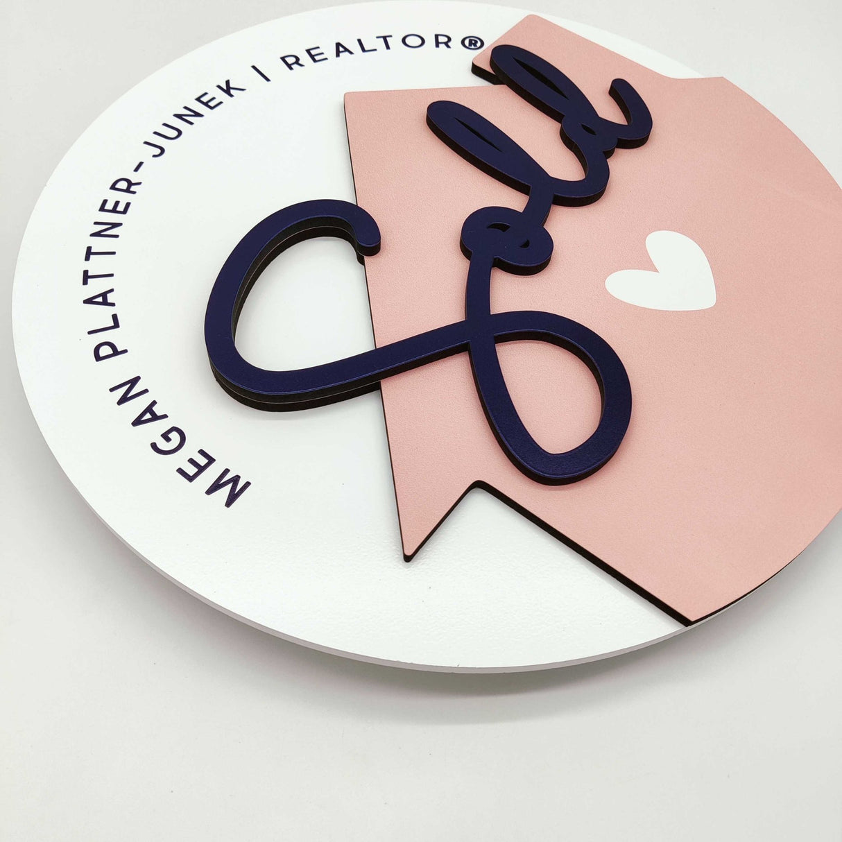 Round Shaped Sign Black "Sold" - Real Estate Store