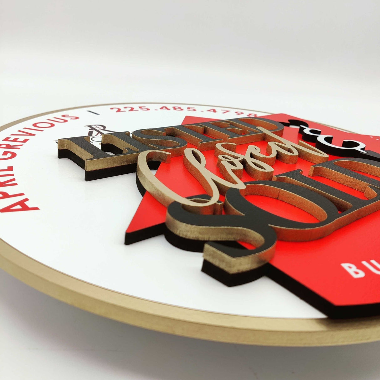 Round Shaped Sign Round Sign «Listed, Closed & Sold» - Real Estate Store