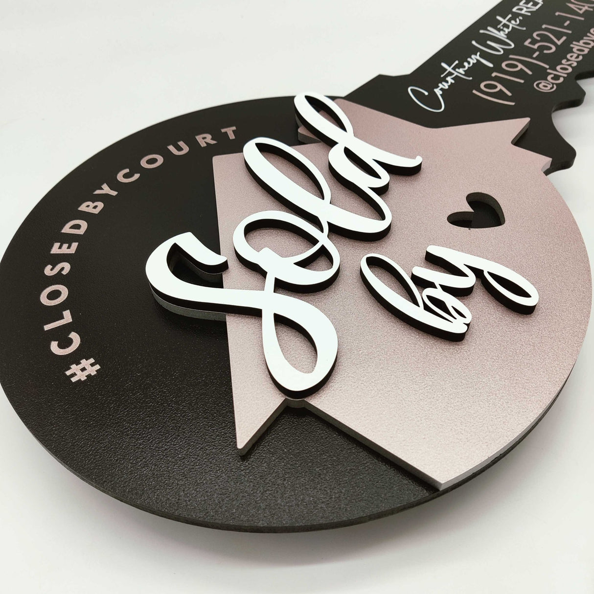 Round Shaped Sold by House Sign - Real Estate Store