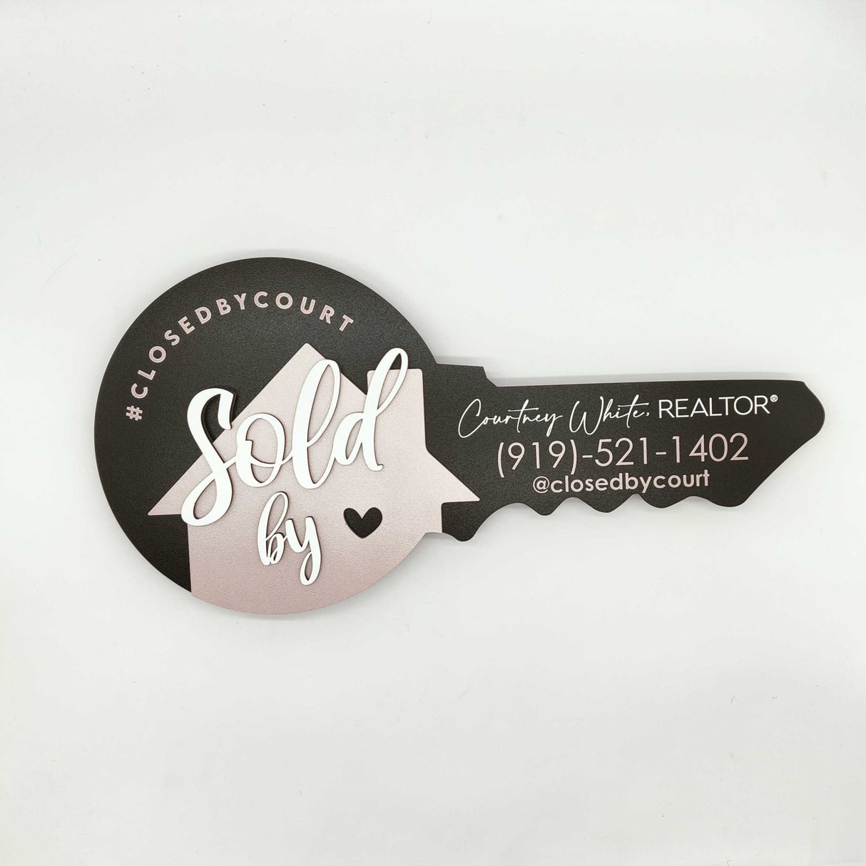 Round Shaped Sold by House Sign - Real Estate Store