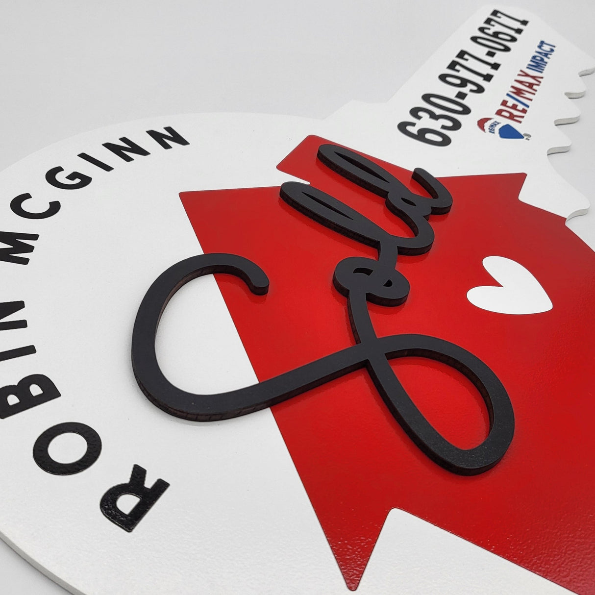 Round Shaped «Sold» Round Real Estate Agent Key Sign - Real Estate Store