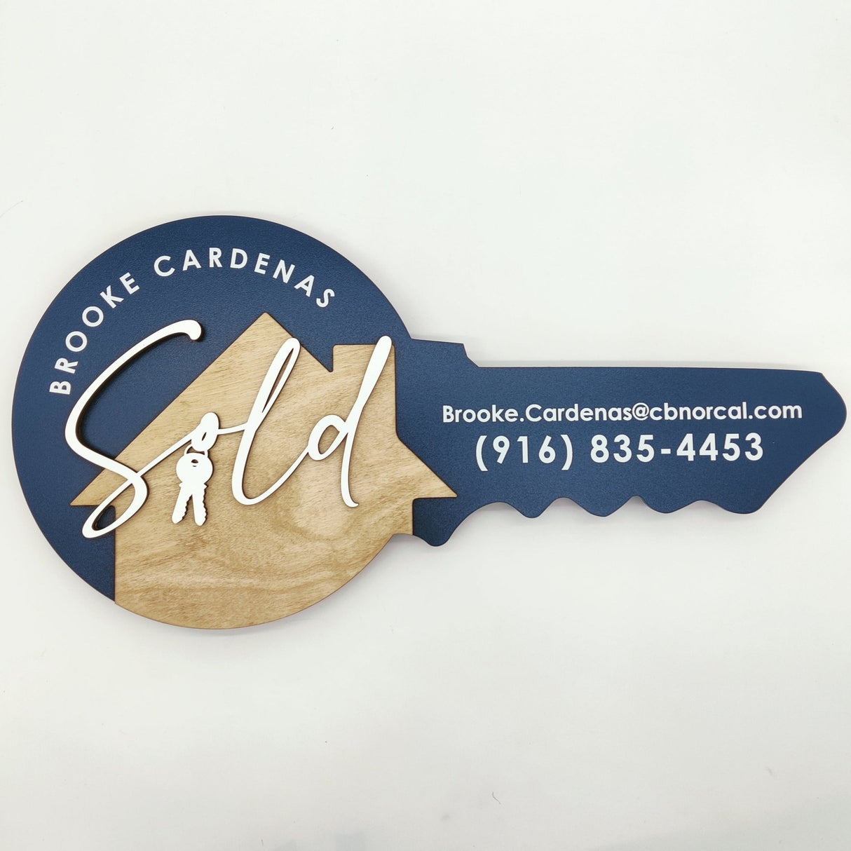 Round Shaped «We've Got The Keys» Round Key Sign - Real Estate Store