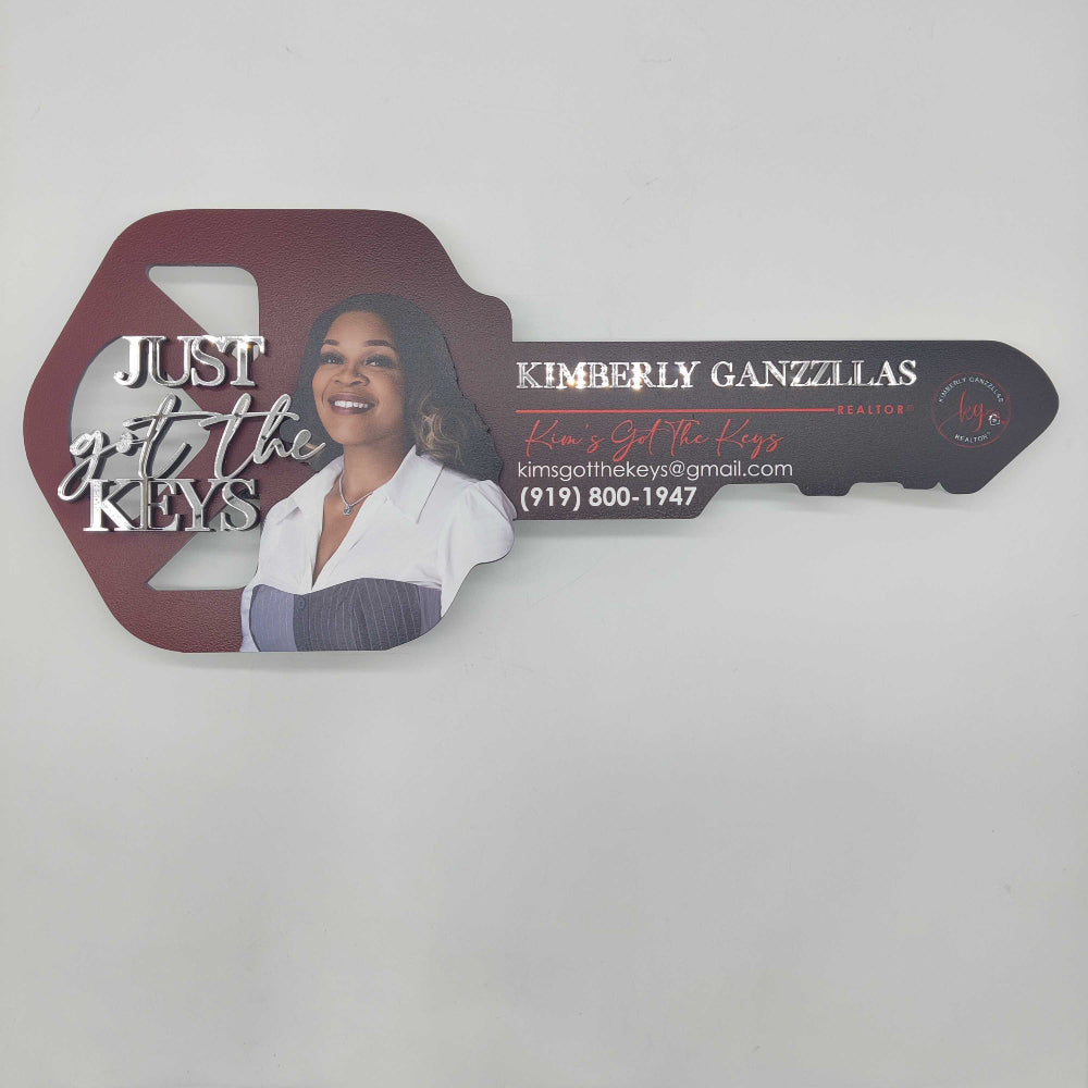 Red and Black Gradient Sign