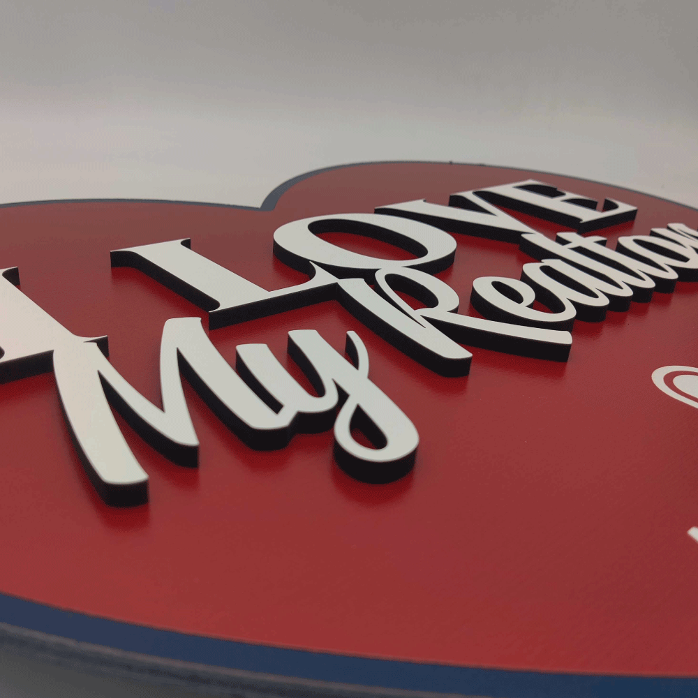 I LOVE my REALTOR Heart Shaped Sign