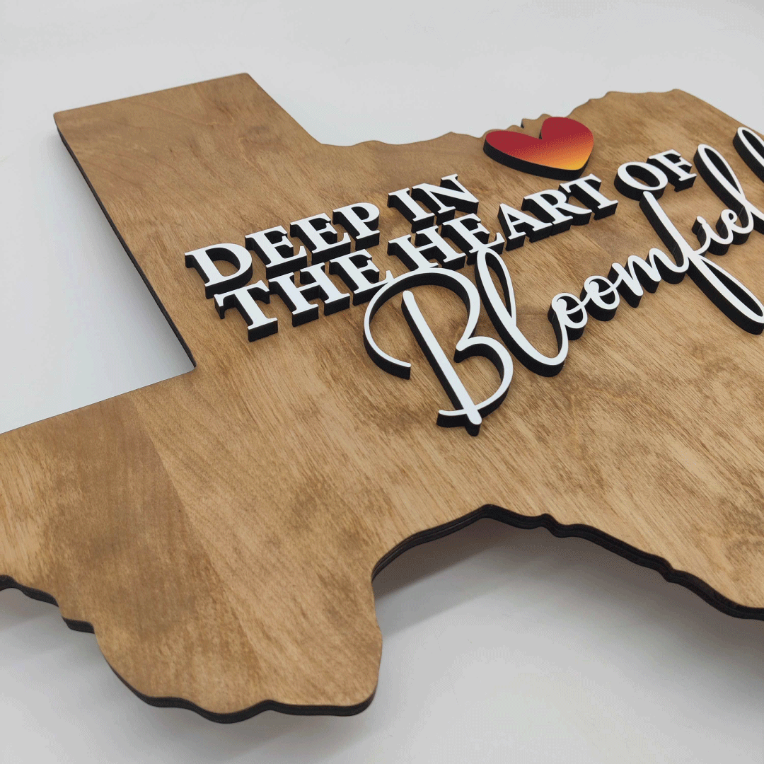 Deep in the heart of Bloomfield Texas Sign