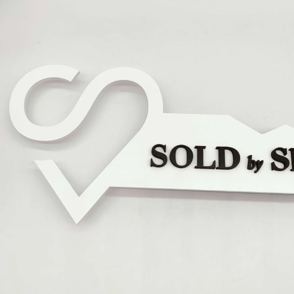 Heart Key Sign for Realtor