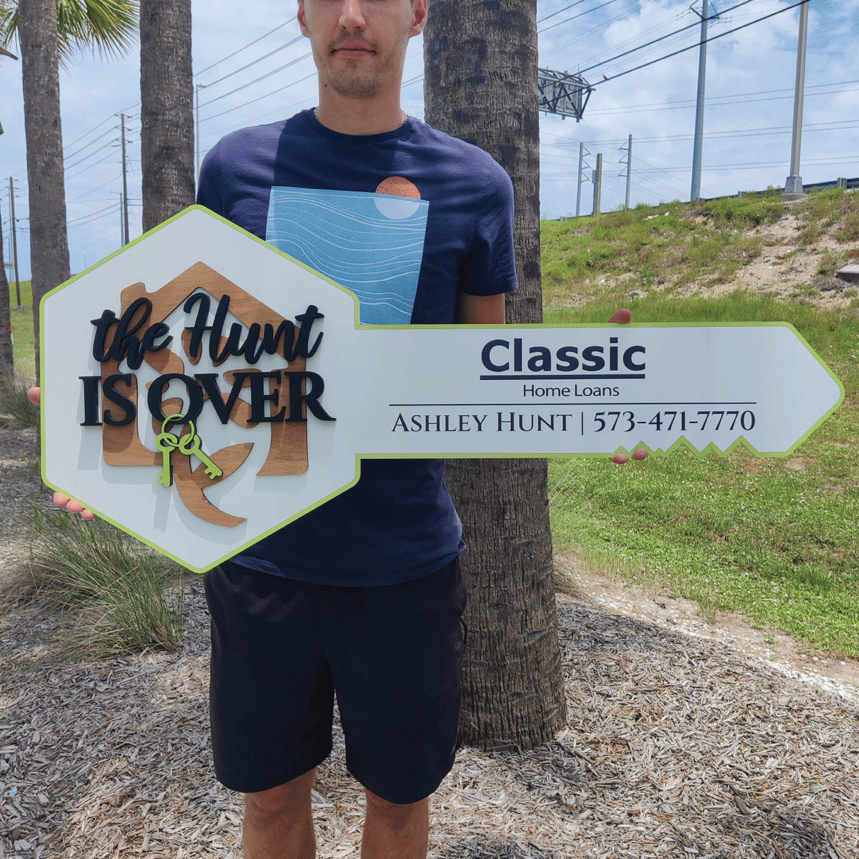 The Hunt is Over Sign