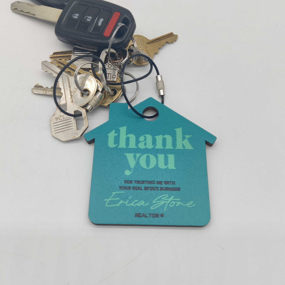 Custom Seaside Key Chain for Realtor