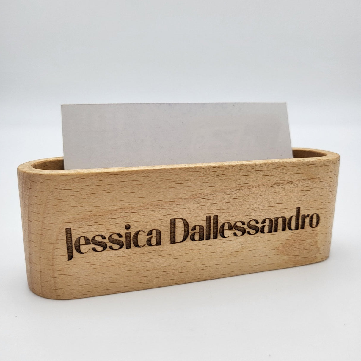 «Wooden Business Card Holder» - Real Estate Store