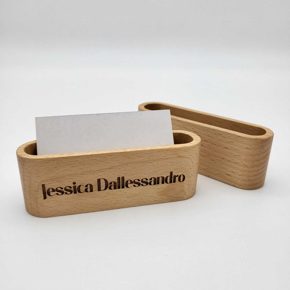 «Wooden Business Card Holder» - Real Estate Store