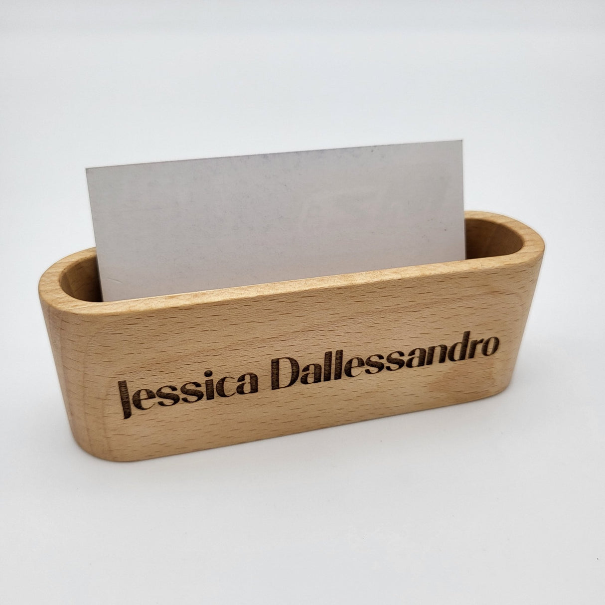«Wooden Business Card Holder» - Real Estate Store
