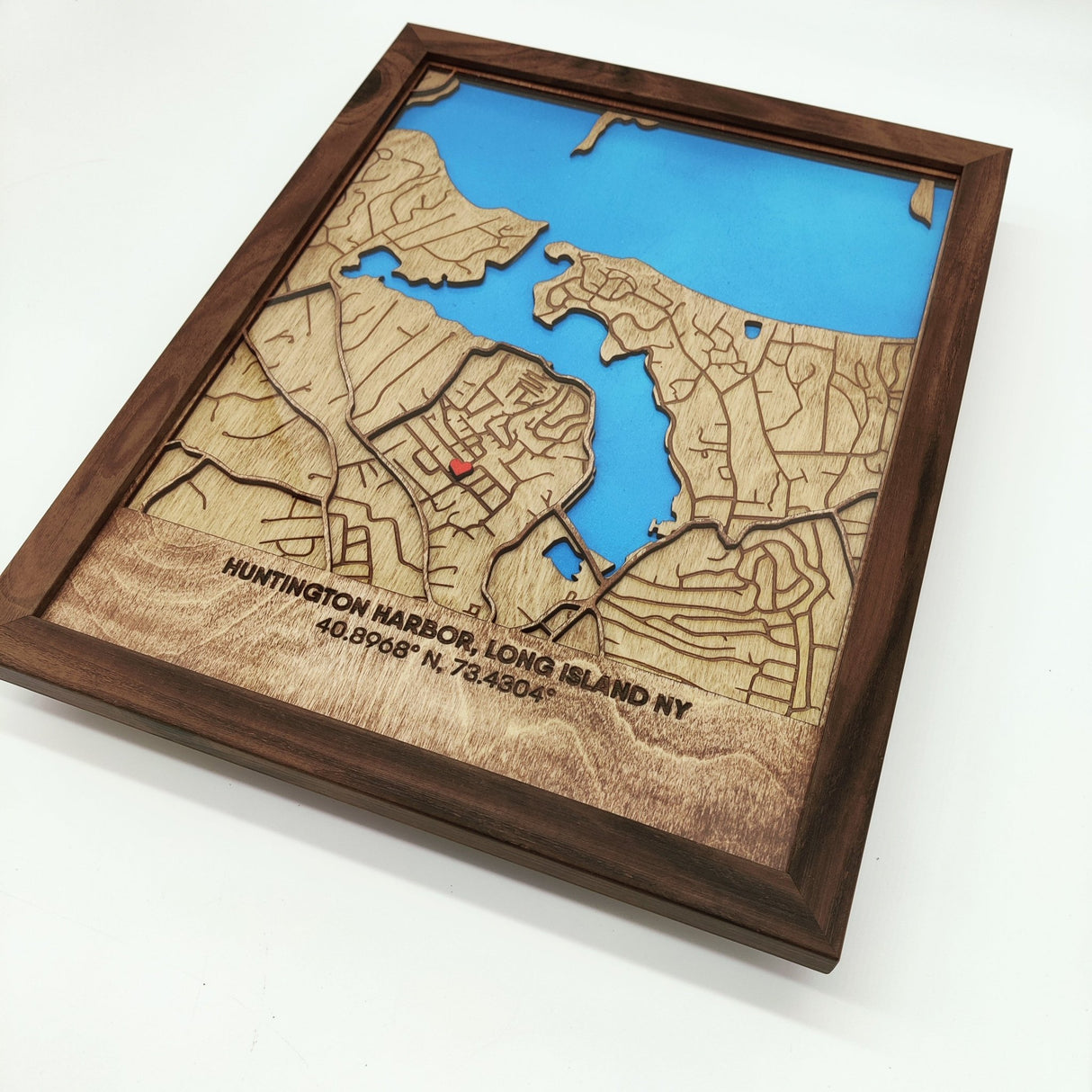 Wooden Map of any City in the World - Real Estate Store