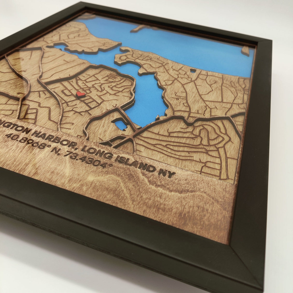 Wooden Map of any City in the World - Real Estate Store