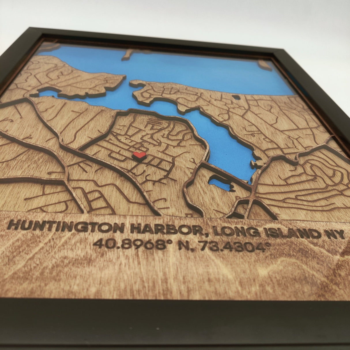 Wooden Map of any City in the World - Real Estate Store