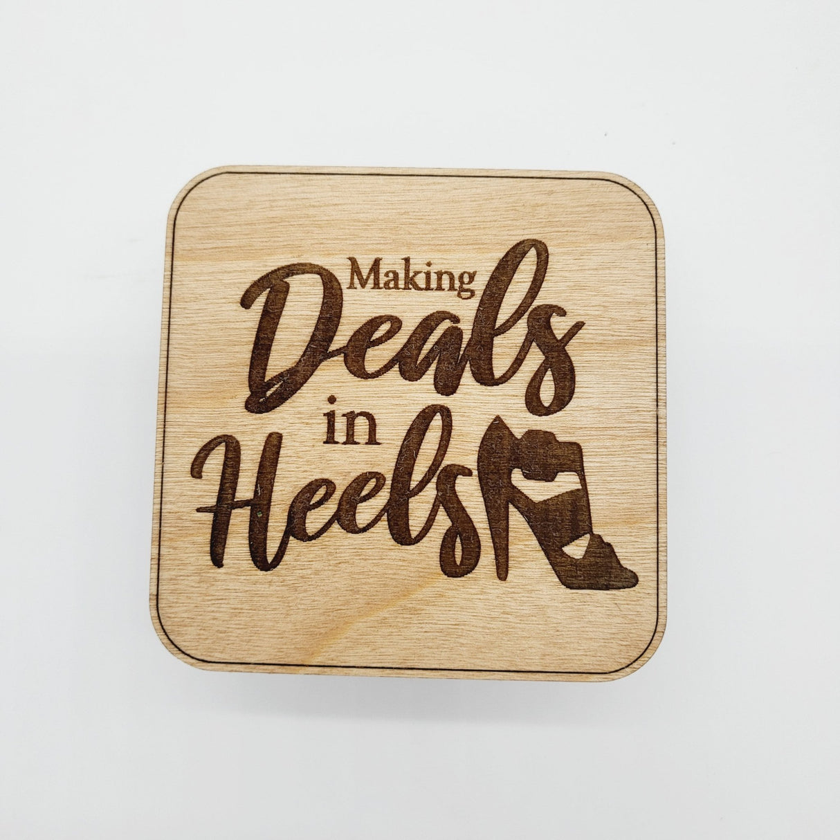 «Wooden Real Estate Coasters» - 4pc - Real Estate Store