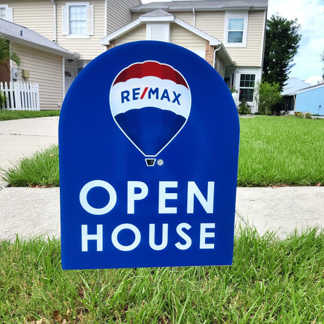 Yard Sign «Arched REMAX Open House Sign» - Real Estate Store