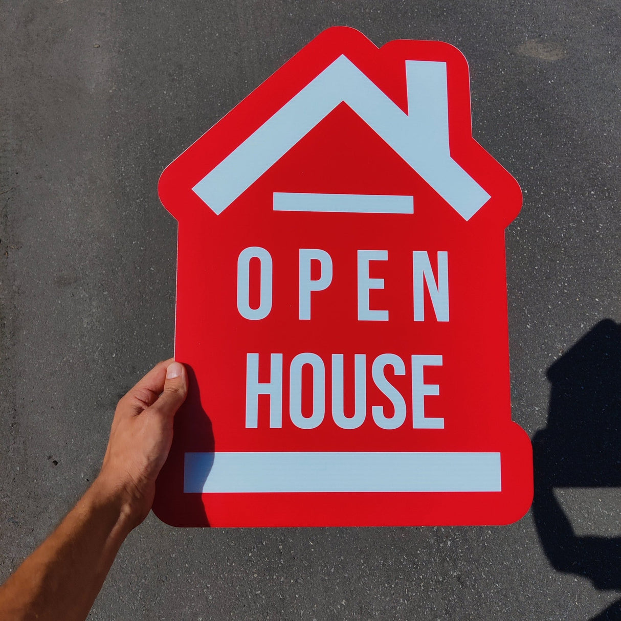 Yard Sign Open House Sign «House» Shape - Real Estate Store