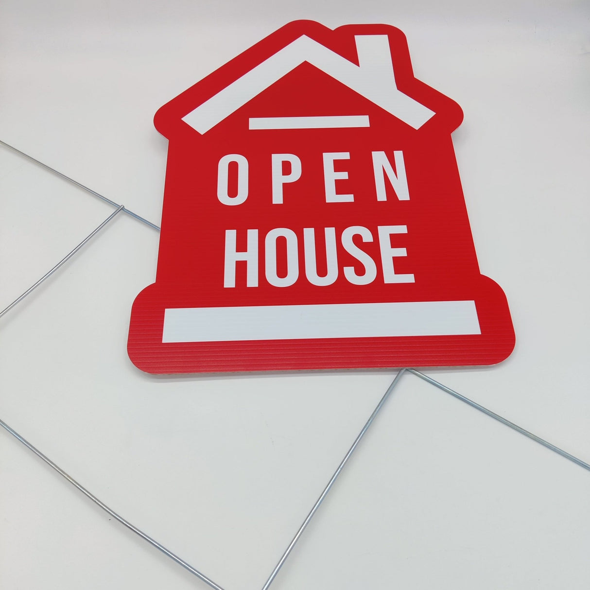 Yard Sign Open House Sign «House» Shape - Real Estate Store